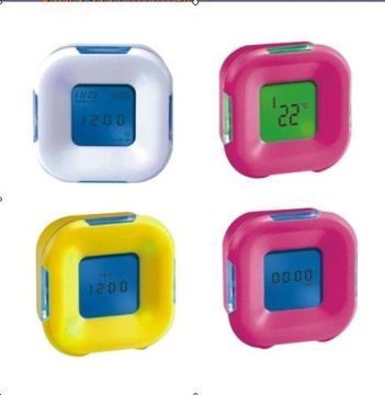 Fashionable Promotion Electric Digital Table Clocks Gift, Table Clock With Colorful Light