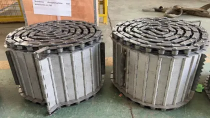 Galvanized steel chain plate conveyor hinged chain plate