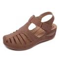 Женщины PU High High Roman Romanles Comfy Summer