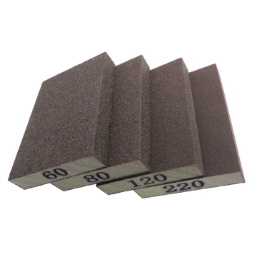 Aluminum Oxide Hard Sponge Hand Sanding Block 100x70x15mm 60/80/120/220 Grit