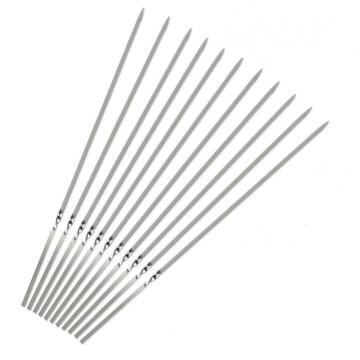 In acciaio inossidabile metallo piatto barbecue grigliare kabob spiedini