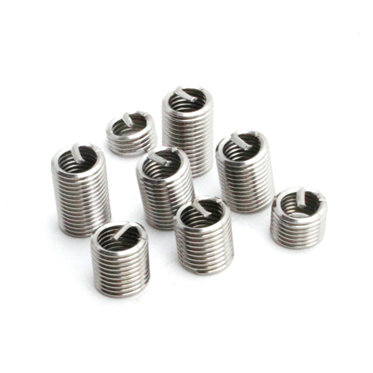 M2-M24 Stainless Steel 304 Tangless Spring Insert Screw Fastener with Natural Surface Thread Insert Carton Packing