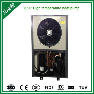 High efficiency commercial using 85C high temperature heat pump