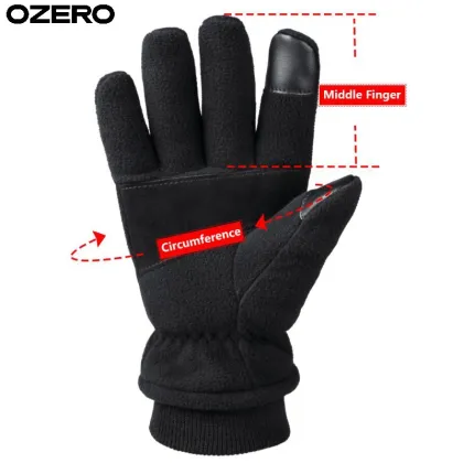 OZERO Tailored Wind Resistance Anti-Frostbite Polyester Gloves for Snow-covered Vineyard Tours