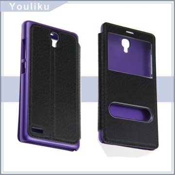 luxury pu leather phones cover for xiaomi redmi note