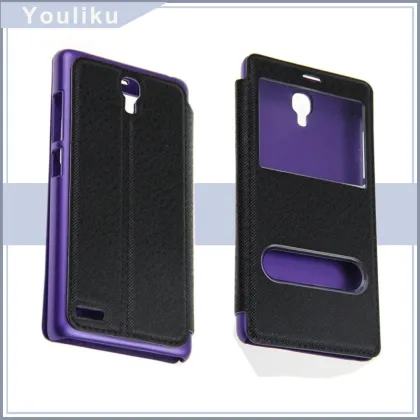 luxury pu leather phones cover for xiaomi redmi note
