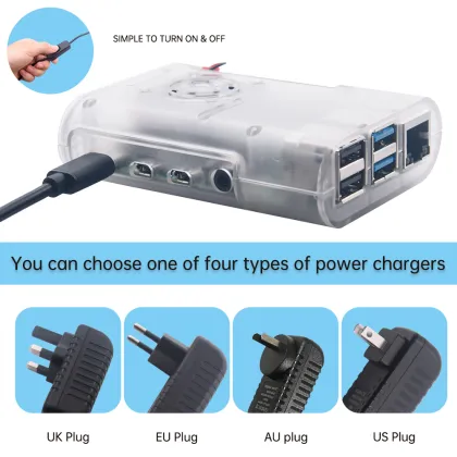 Fast Shipping: Raspberry Pi 4B Complete Kits (No Pi, Includes Power Supply)