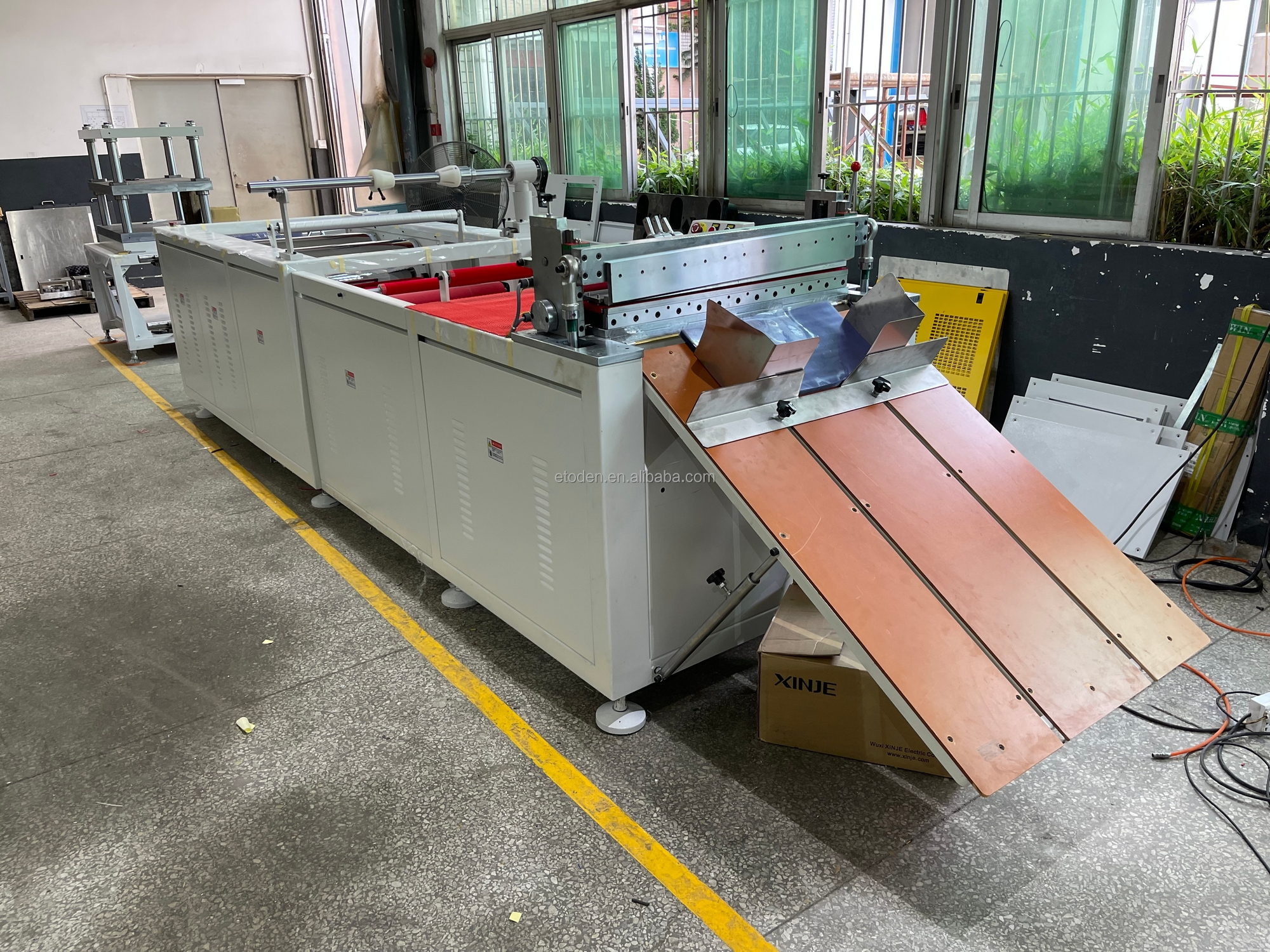 Automated Pvc And Pet Sheet Processing Machine With Plc Control ...