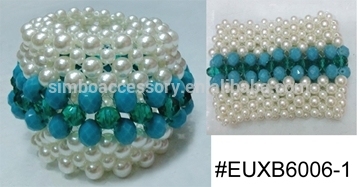 beaded bracelet/beads bracelet/beads weaving bracelet/stretch bracelet/latest jewelry/hot new product for 2015