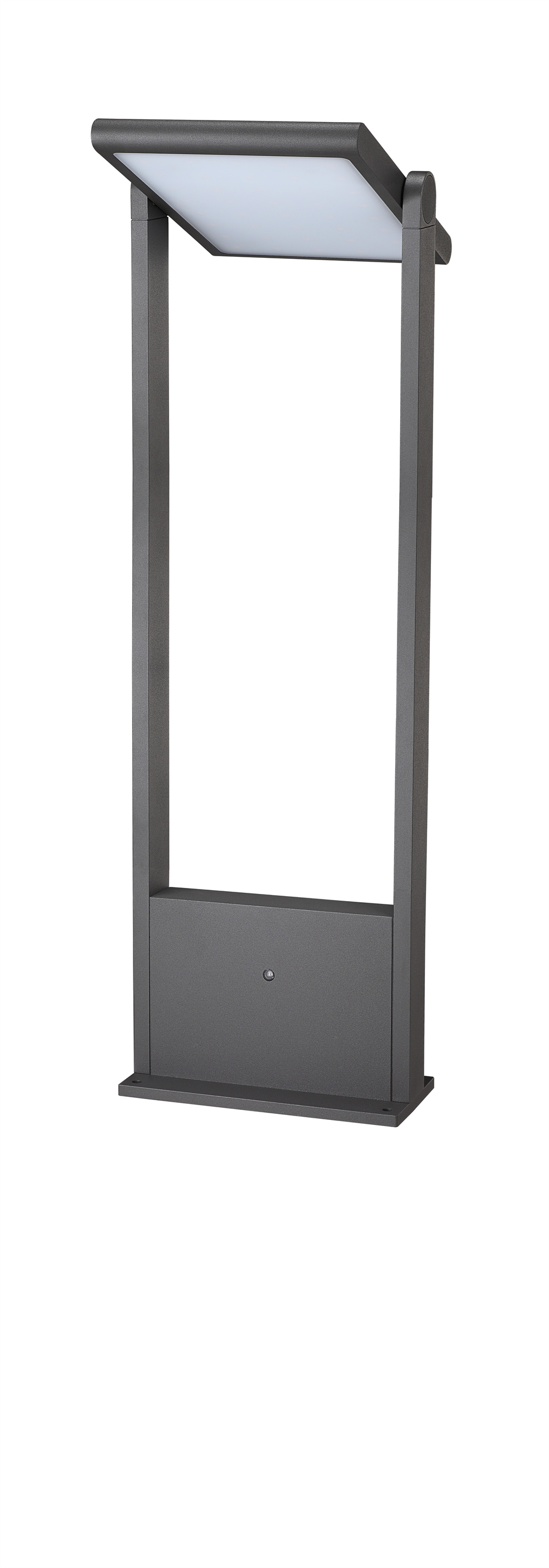 Grey surface solar floor lamp