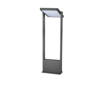 Lampadaire solaire de surface grise