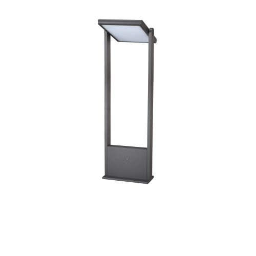 Lampadaire solaire de surface grise