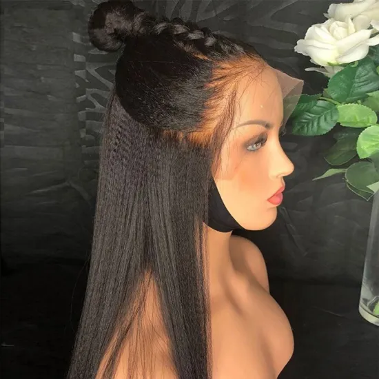 13x6 Swisss Lace Frontal 100% raw virgin remy Medium Brown Lace Wigs for Black women hair vendor