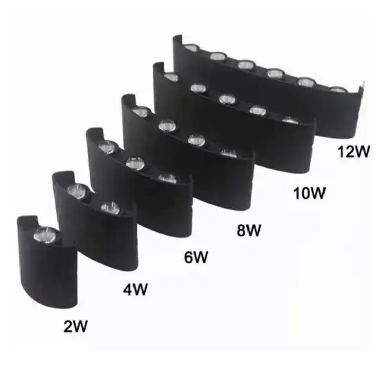  Waterproof Outdoor Wall Light with Aluminum Shell - Up and Down Luminous LED Modern Design 