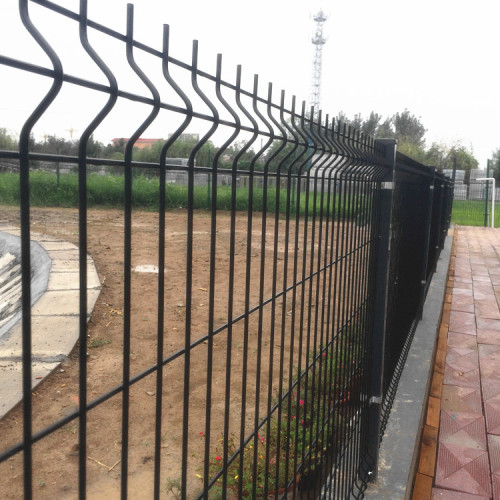 pvc coated security garden bending wire mesh fence