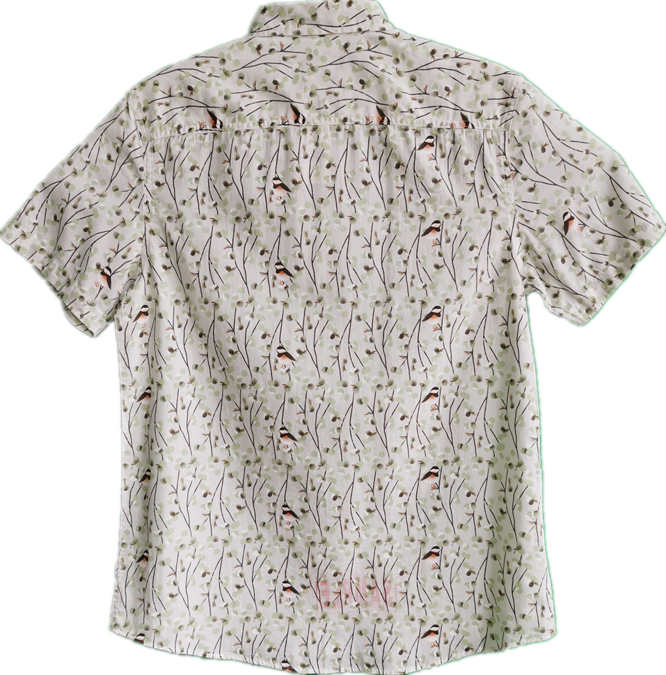 Cotton Flower Print Shirt