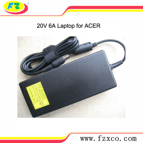 อะแดปเตอร์สำหรับแล็ปท็อป 20V 6A 120W สำหรับ ACER