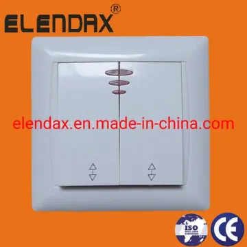 2-клавишный 2-позиционный переключатель в европейском стиле для скрытого монтажа (F6205)