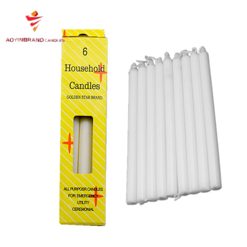 White Wax Islamic Church Oil Stick Candles