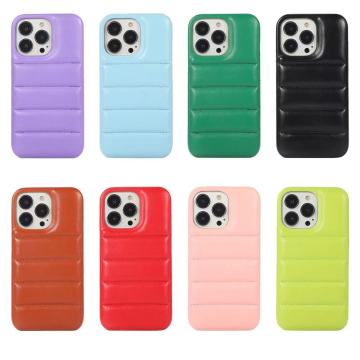 Factory Price Puffer Down Jacket Mobile Phone Case - Shockproof Sponge for Phone 16, 15 Pro Max