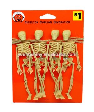 2015 NEW 4PCS Plastic Halloween Products Human skeleton