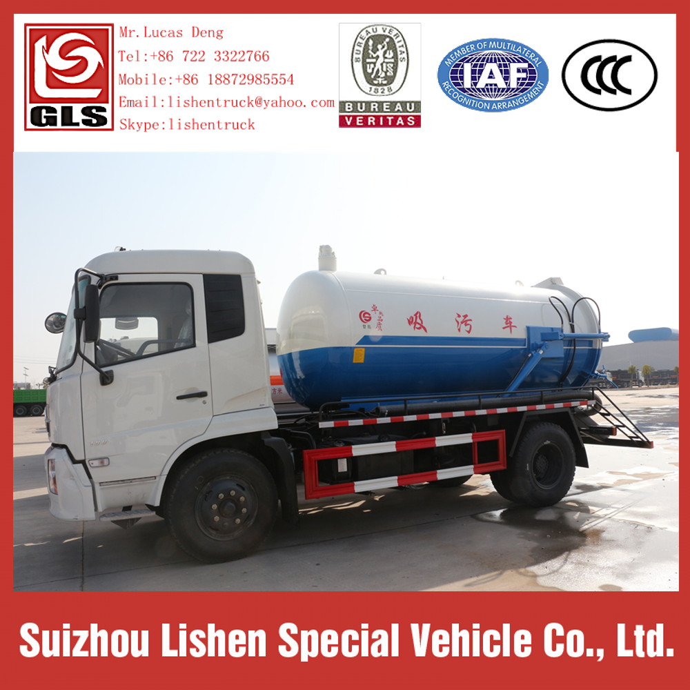 10000L Vacuum Sewage Suction Truck Dongfeng