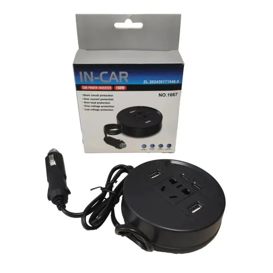 Universal 150W Car Mounted Inverter 12V24V to 220V Multifunctional Power Converter Charger