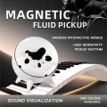 Visualizador de sonido de fluido magnético bailando con ritmo musical