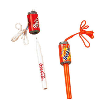advertising pen with solid barrel