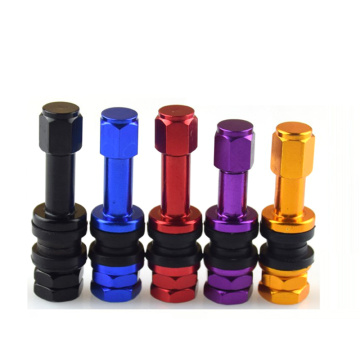 Aluminum alloy valve nozzles for automobile tires