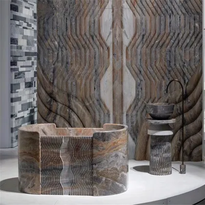 Monika Monica Red Marble Large Slabs Unique Style