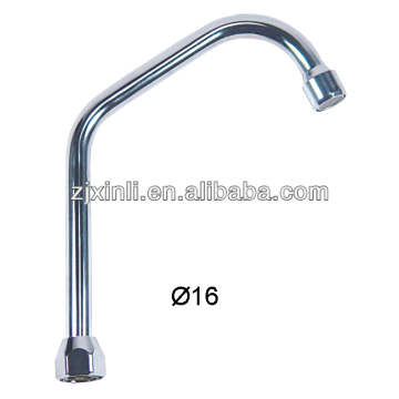 16MM Diameter Kitchen Faucet Tube, Brass / S.S Material Faucet Spout, L Shape