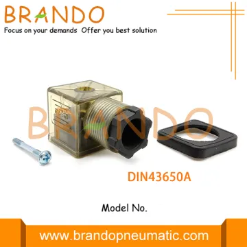 DIN43650A Plug Socket Female Solenoid Valve Connector