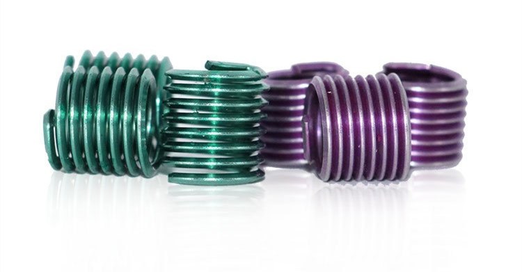 Stainless Steel Thread Repair Inserts - Colored Wire Thread Sleeves for Metal Fasteners