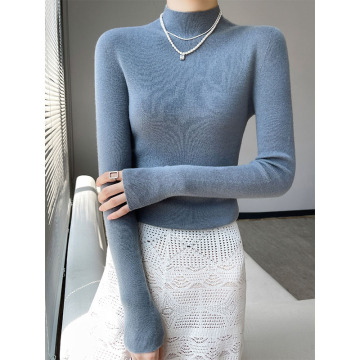 Half high collar seamless line ready-to-wear jumper