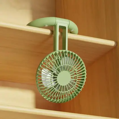 Qualitell Silent Storage Fan Rechargeable Mini Fan