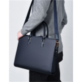 Three-dimensional Silhouette PU Black Business Briefcase