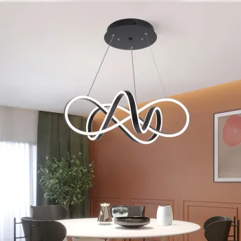 72W Shop - Front Line Luxury Acrylic Pendant Lighting: Modern Hanging Lamp for Dining Room Chandelier