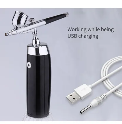 Cordless Mini Nail Art Airless Spray Airbrush Makeup Compressor Kit