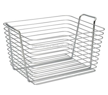 Spectrum Metal Wire Storage Basket chrome plated