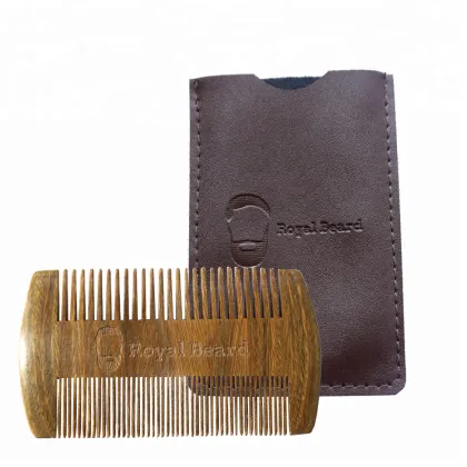 Handmade Wooden Vinnie Beard Comb for Beard and Mustache Care