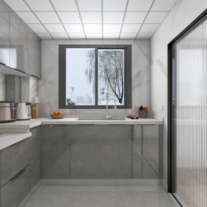Imported high gloss Laminate kitchen