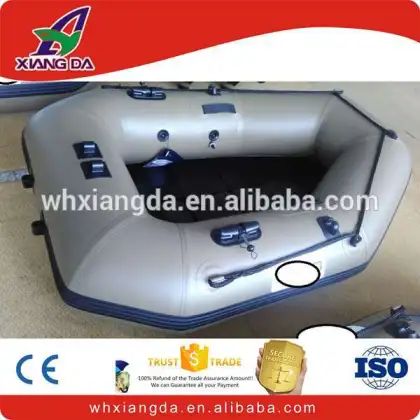 inflatable pontoon boats portable fishing flat bottom boat