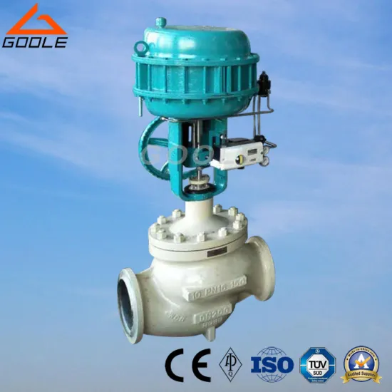 Butt-Welded Pneumatic Globe Control Valve with Side Hand Wheel