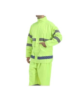 Factory Wholesale High Visibility Waterproof Reflective Safety Raincoat