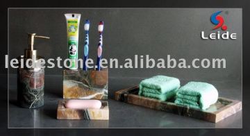 Malalachite marble bathroom accessories