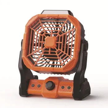 Wholesale Cross-Border Outdoor Portable Fan with Charging & Lighting, Speed Control Technology