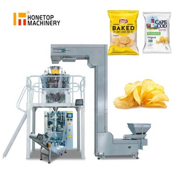 Máquina de embalagem de bolsas automáticas para lanches e batatas fritas de camarão