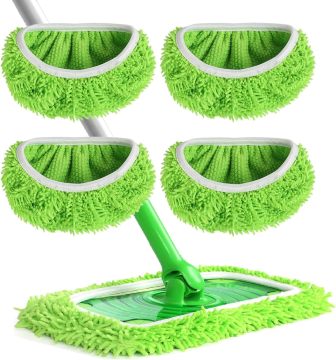 SEQ Reusable Microfiber Mop Pads for Swiffer Sweeper Mop Head Replacement