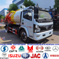 Dongfeng 4x2 5000l camión de succión de aguas residuales